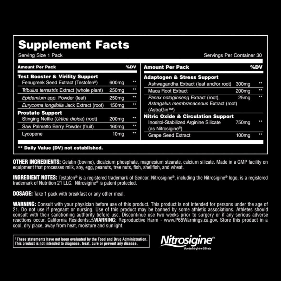 Animal TNT+ Mens Performance Boost Vitamin Packs by Universal