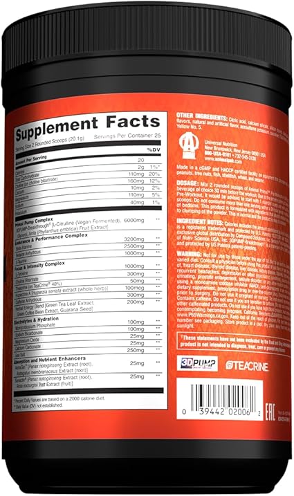 Animal Primal PreWorkout Blood Orange by Universal