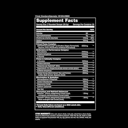 Animal Primal PreWorkout Strawberry Watermelon by Universal