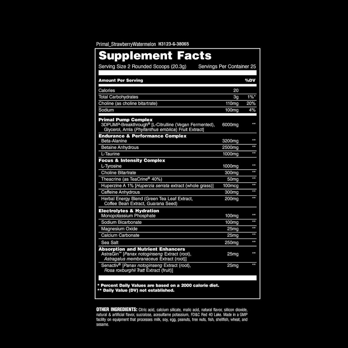 Animal Primal PreWorkout Strawberry Watermelon by Universal