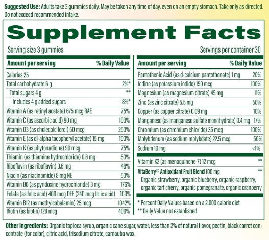 Women's 55+ Whole Body Multi Strawberry Gummies by MegaFood