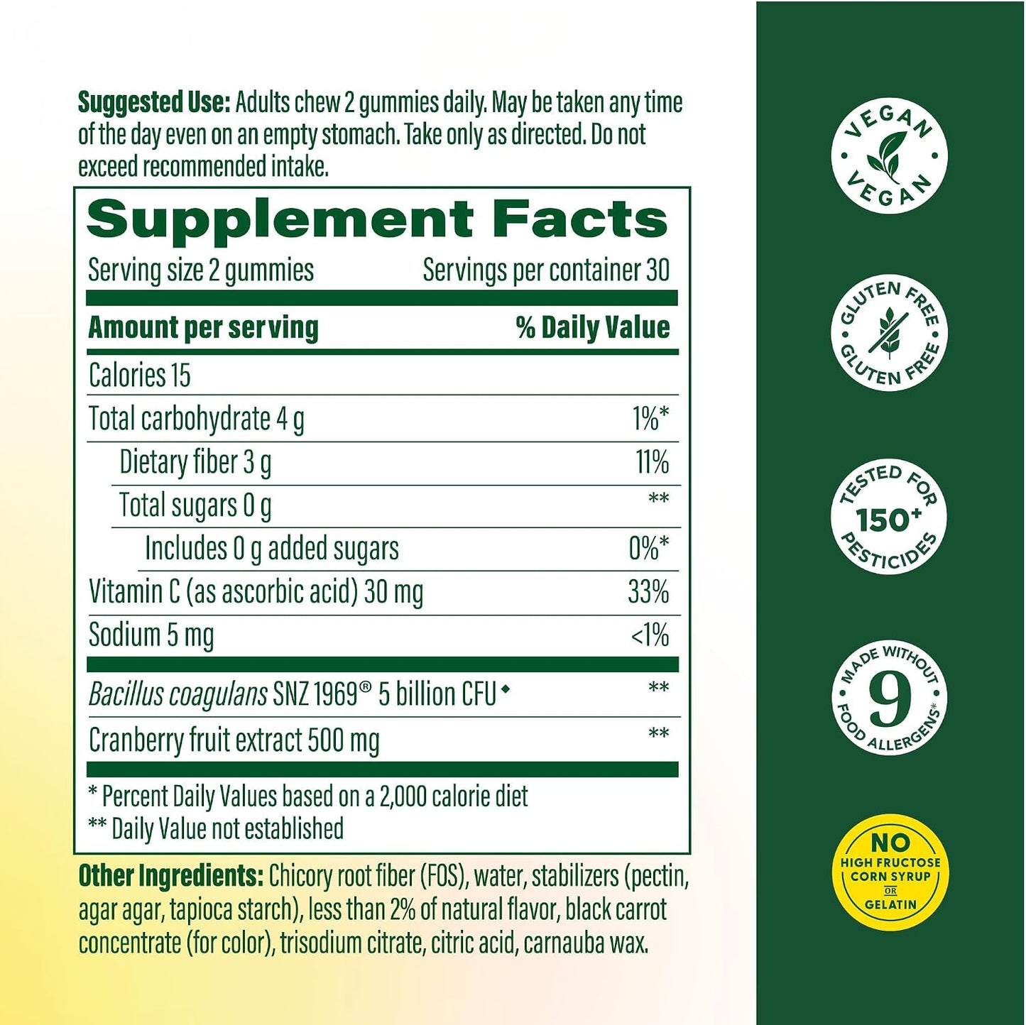 Women's Probiotic + Prebiotic Sugar Free Berry Gummies by MegaFood