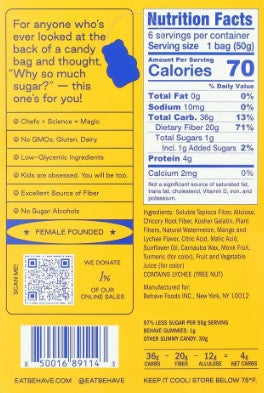 Gummy Bears Watermelon Mango Lychee by Behave