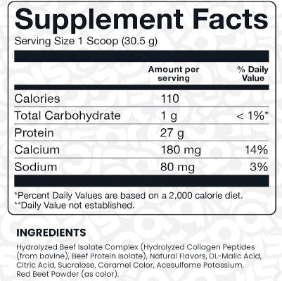 Beef Isolate Clear Protein Cherry Cola by Basic Supplements