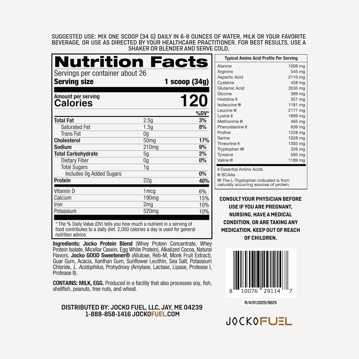 Jocko Protein Chocolate Milkshake by Jocko Fuel