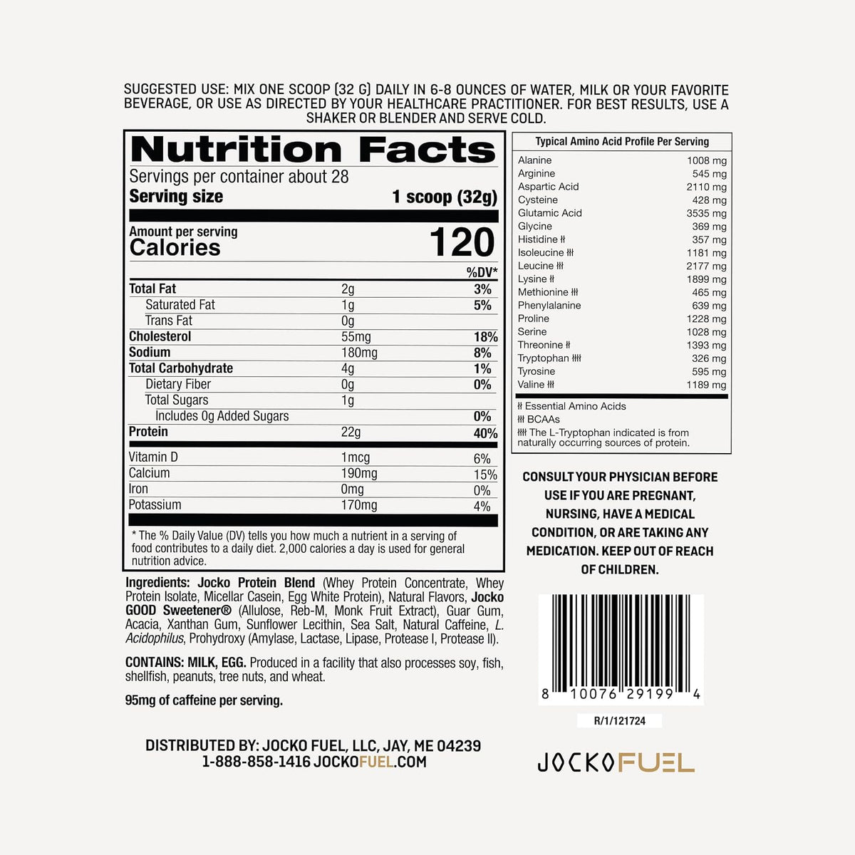 Jocko Protein Powder Coffee And Donuts by Jocko Fuel
