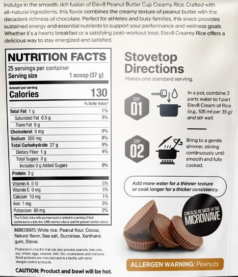 Creamy Rice & Carbs Peanut Butter Cup by Elev8