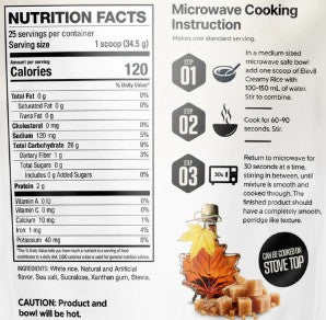 Creamy Rice & Carbs Maple & Brown Sugar by Elev8