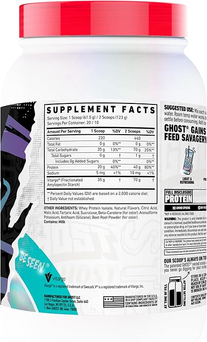 Clear Gains Protein + Post Workout Orange Cream by Ghost
