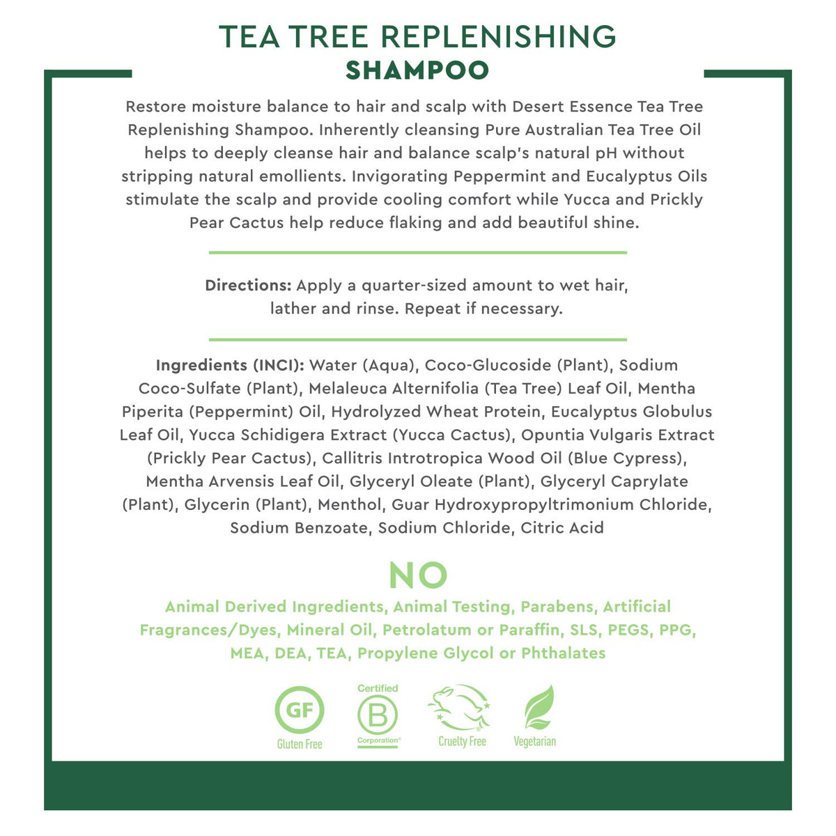 Tea Tree Replenishing Shampoo by Desert Essence
