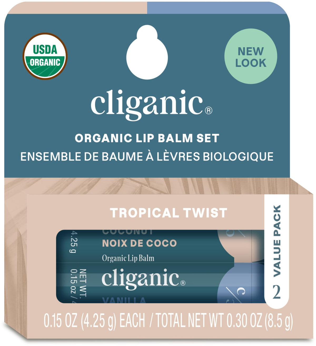 Tropical Twist Lip Balm 2 Pack by Cliganic