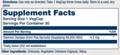Vegan DAO Enzyme Capsules by Solaray