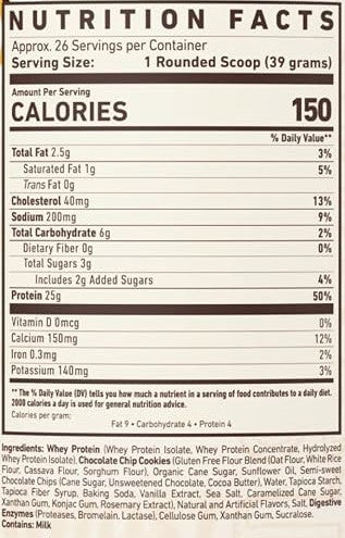 Whey Protein Chocolate Chip Cookie by Ghost