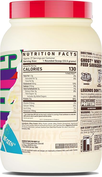 Whey Protein Trix Cereal Milk by Ghost