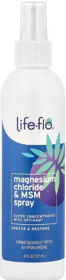 Magnesium Chloride with MSM Unscented Spray by Life Flo