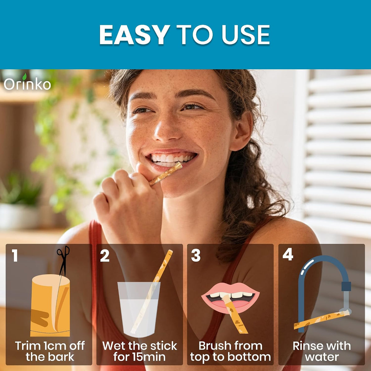 Miswak Toothbrush Stick 5 Pack by Orinko