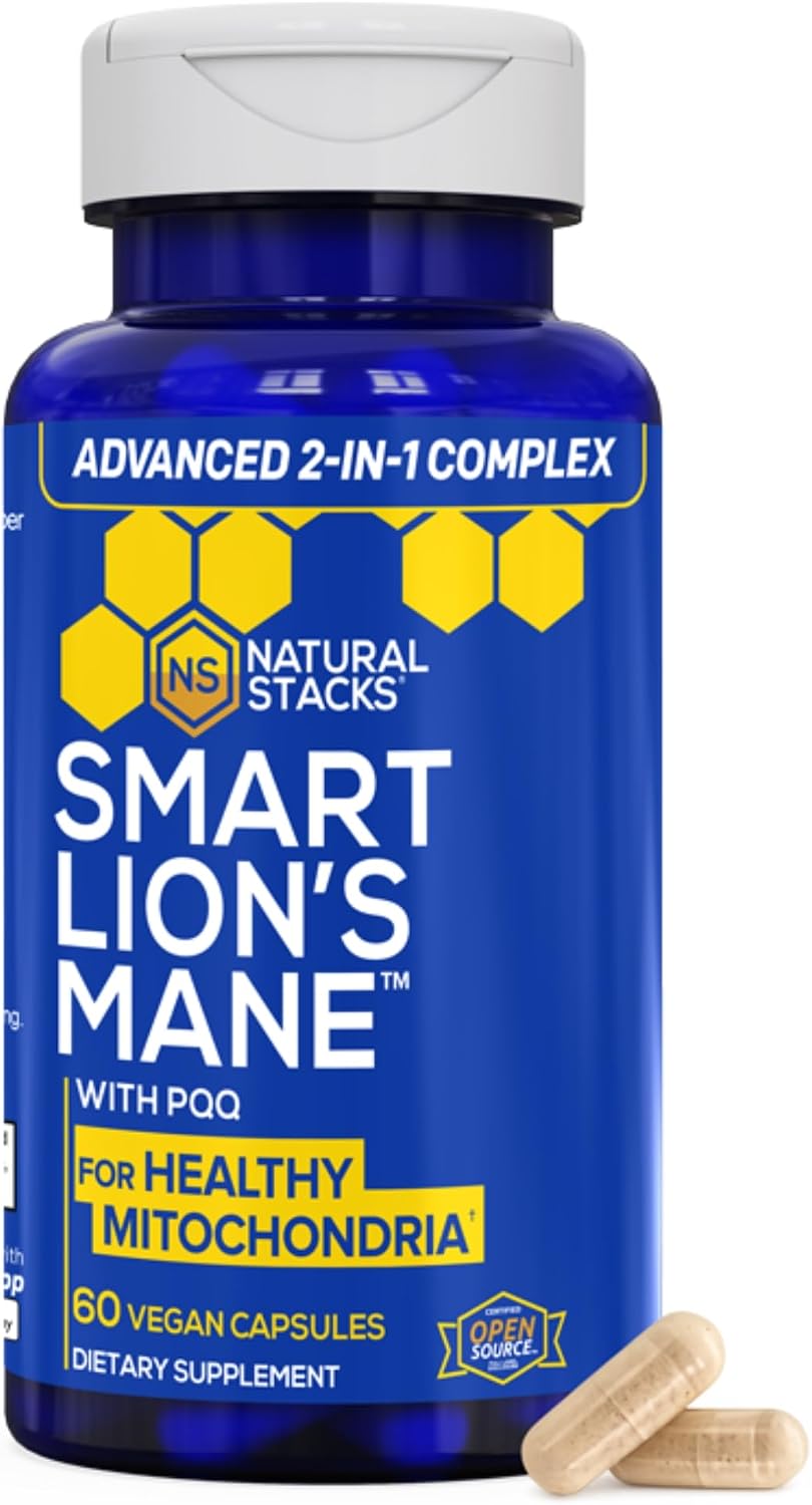 Smart Lion's Mane+ PQQ Capsules by Natural Stacks