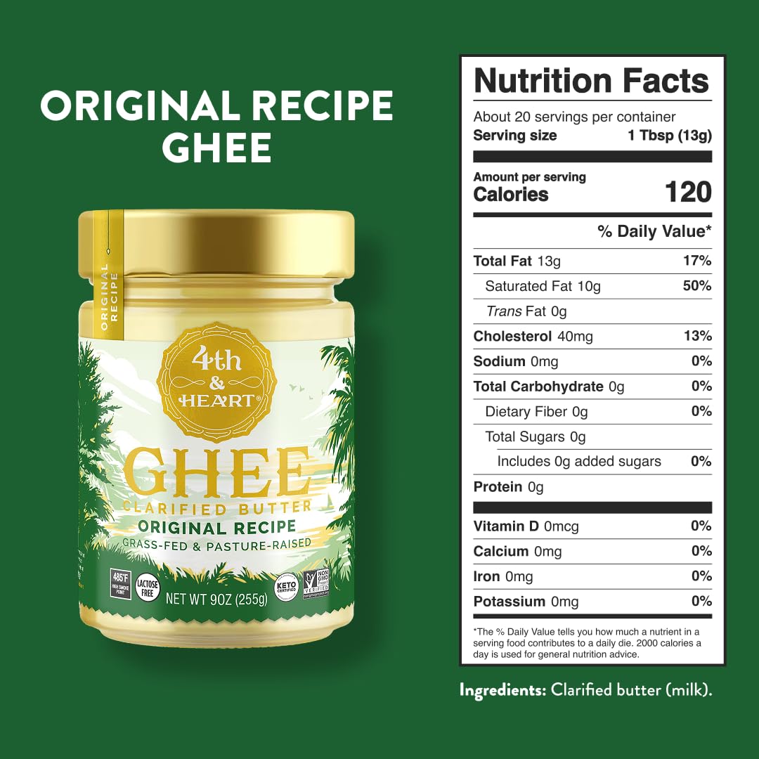 Ghee Original Grass Fed Butter by 4th & Heart