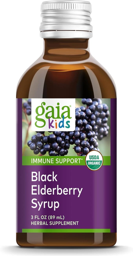 Gaia Kids Black Elderberry Syrup 3oz
