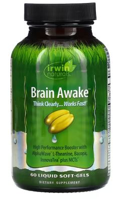 Brain Awake Softgels by Irwin Naturals