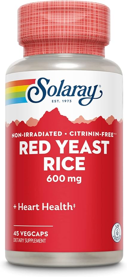 Red Yeast Rice 600mg 45VegCaps by Solaray