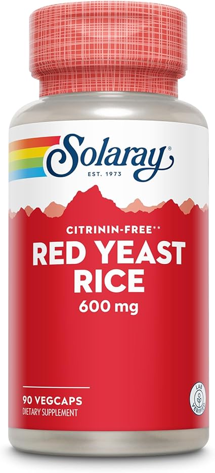 Red Yeast Rice 600mg 90VegCaps by Solaray