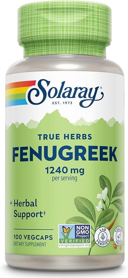 Fenugreek 620mg 100VegCaps by Solaray
