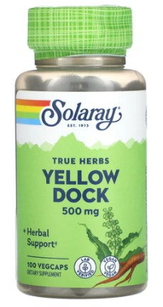 Yellow Dock 500mg 100VegCaps by Solaray