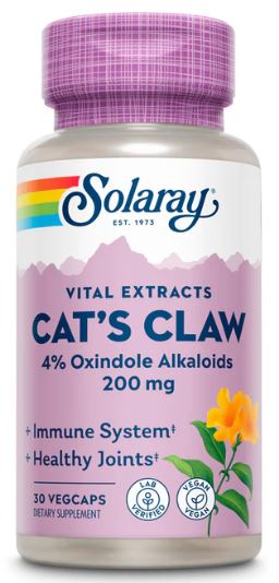 Cat's Claw Bark Extract 200mg 30VegCaps by Solaray