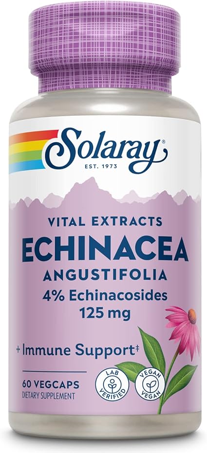 Echinacea Root Extract 125mg 60VegCaps by Solaray