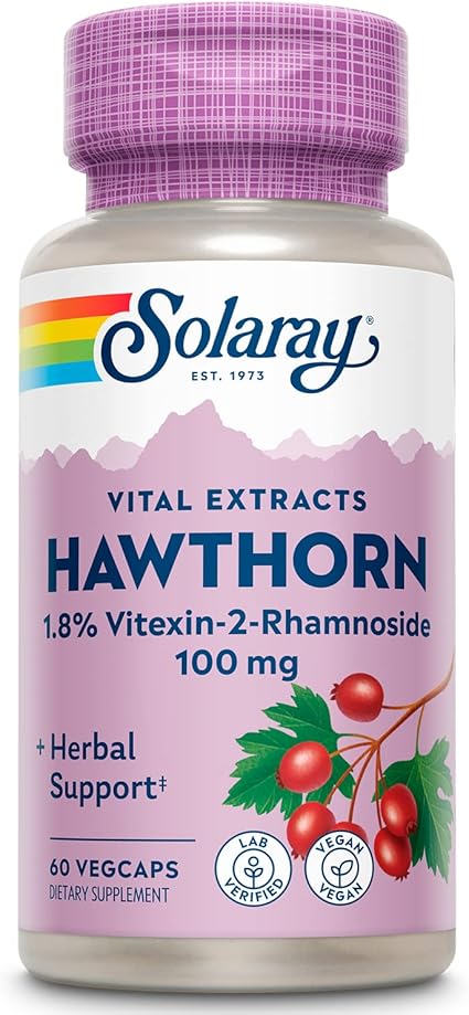 Hawthorn Aerial Extract 100mg 60VegCaps by Solaray