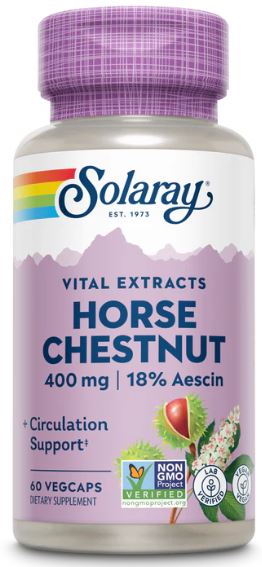 Horse Chestnut Seed Extract 400mg 60VegCaps by Solaray