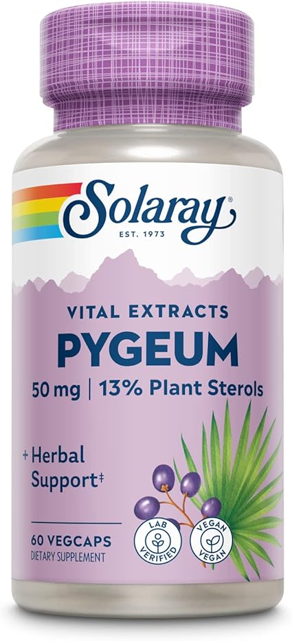 Pygeum Bark Extract 50mg 60VegCaps by Solaray