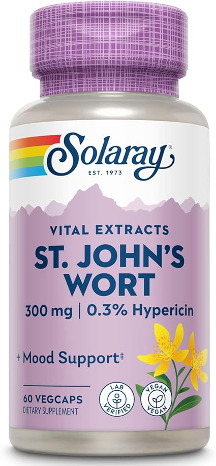 St. John's Wort Aerial Extract 300mg 60VegCaps by Solaray