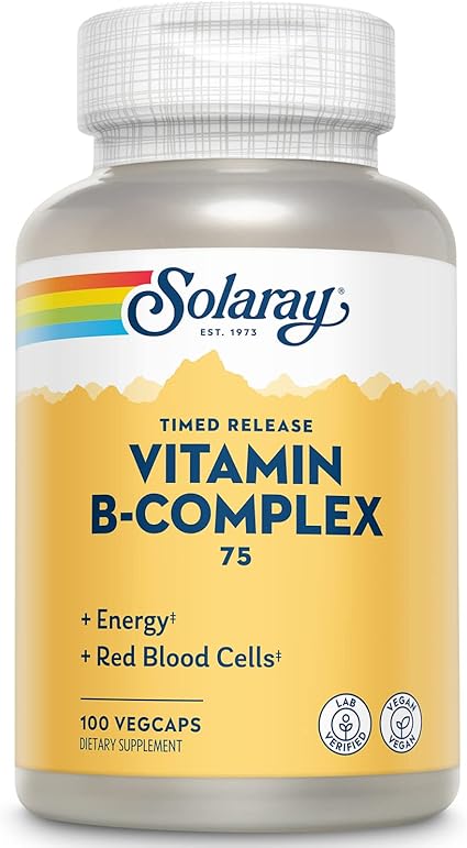 B-Complex 75 Timed Release 100VegCaps by Solaray