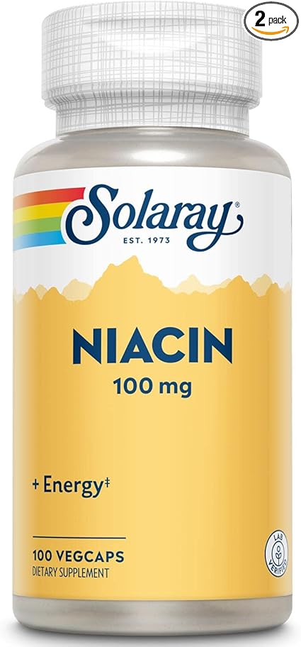 Niacin 100mg 100VegCaps by Solaray