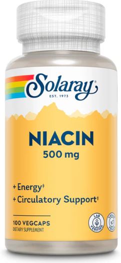 Niacin 500mg 100VegCaps by Solaray