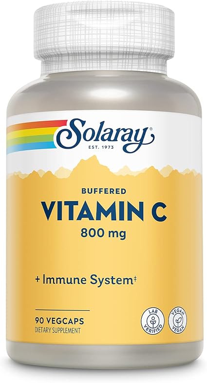 Buffered Vitamin C 800mg 90VegCaps by Solaray