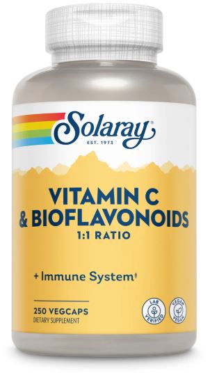 Vitamin C Bioflavonoids 1:1 Ratio 250VegCaps by Solaray