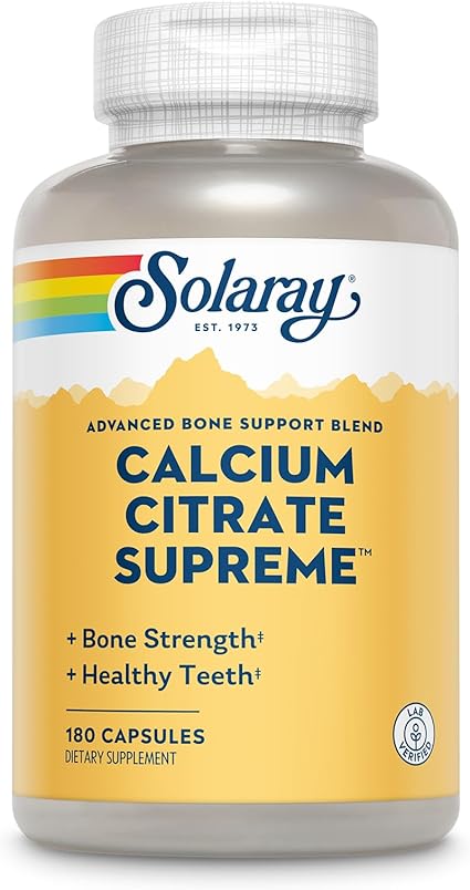 Calcium Citrate Supreme 180caps by Solaray