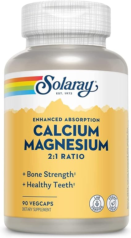 Calcium Magnesium 2:1 Ratio 90VegCaps by Solaray