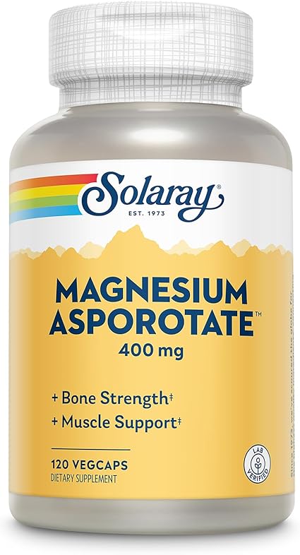 Magnesium Asporotate 400mg 120VegCaps by Solaray