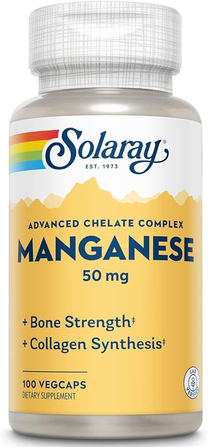 Manganese 50mg 100VegCaps by Solaray