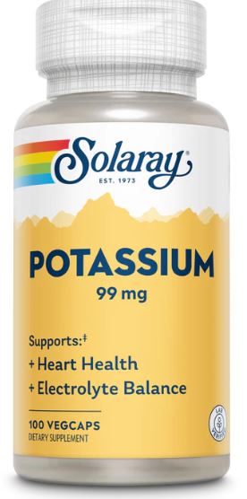 Potassium 99mg 100VegCaps by Solaray