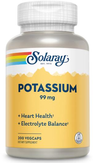 Potassium 99mg 200VegCaps by Solaray