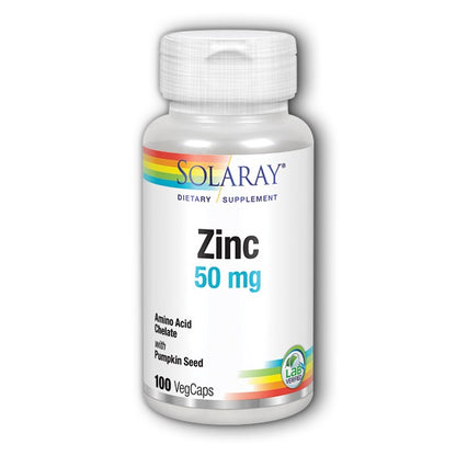 Zinc 50mg 100VegCaps by Solaray