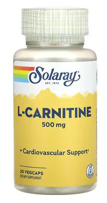L-Carnitine 500mg 30VegCaps by Solaray