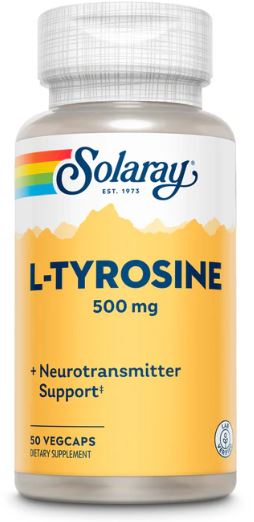 L-Tyrosine 500mg 50VegCaps by Solaray