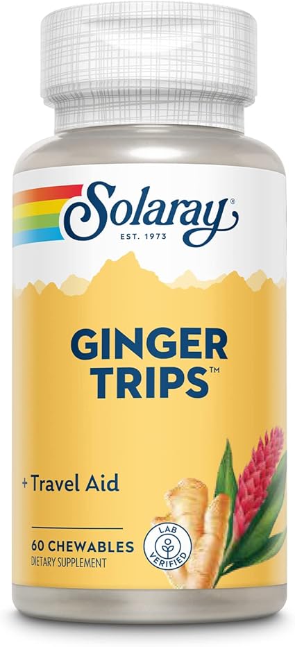Ginger Trips 60ct Chewables by Solaray