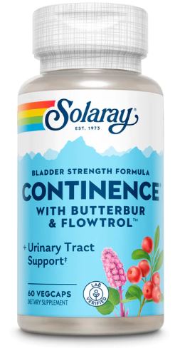 Solaray Continece with Butterbur & Flowtrol Capsules